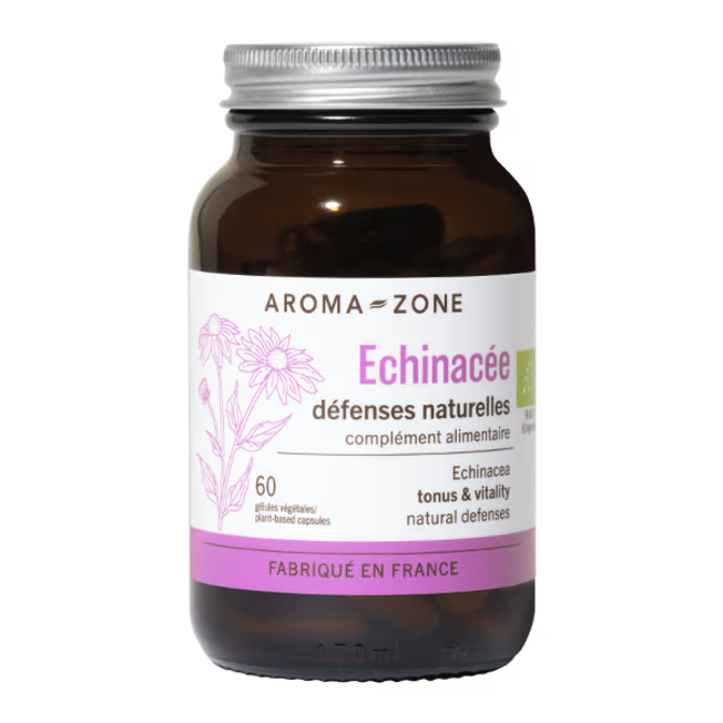 Aroma-zone Echinacée BIO 60 gélules Complément alimentairdéfenses naturelle