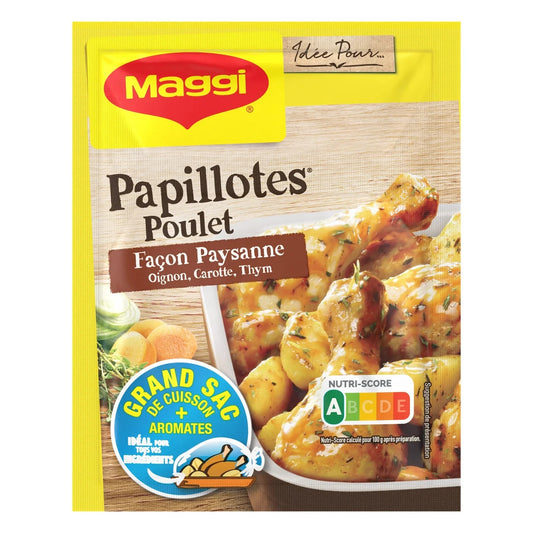 Papillotes poulet façon paysanne MAGGI le sachet de 32 g préparation