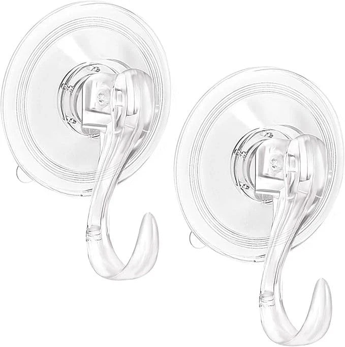 2PCS Heavy Duty Suction Cup Hook Christmas Wreath Suction Cup Wall Hooks Kitchen