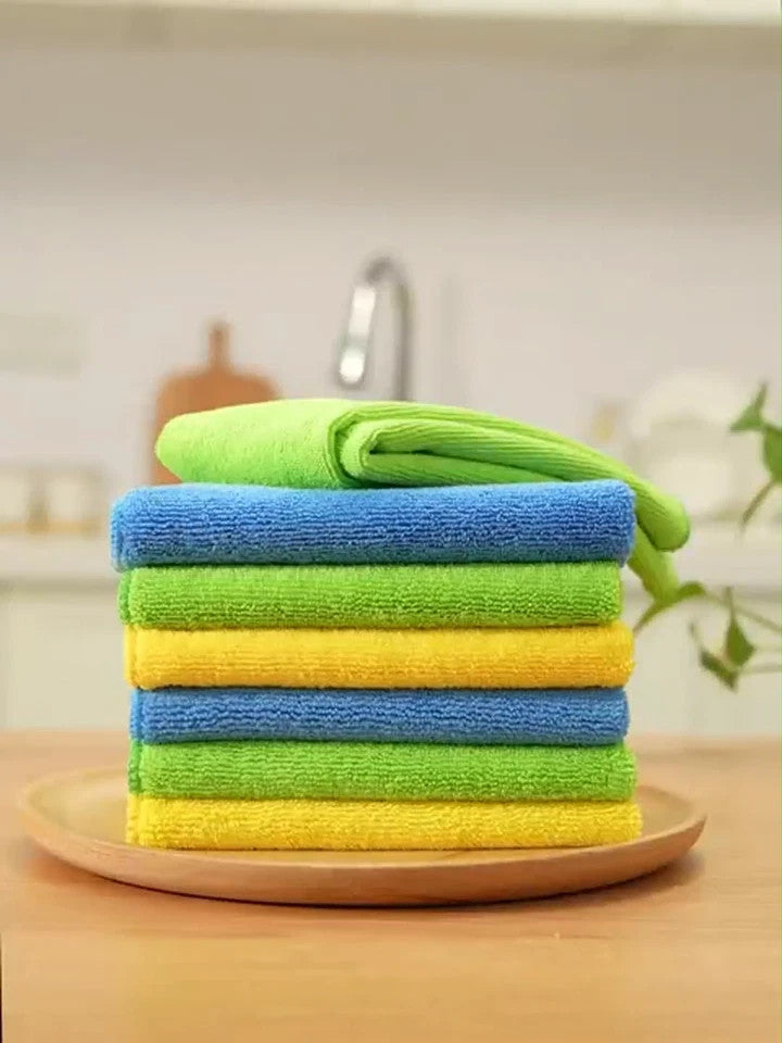 Microfiber Cleaning Cloth Set of 50 Towel Rag Car Polishing Detailing No-Scratch