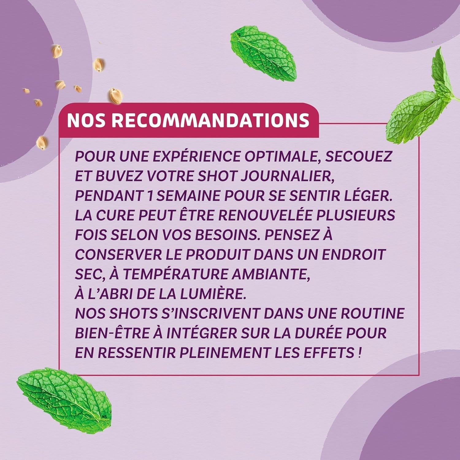GAYELORD HAUSER Fenugrec Shot digestion Menthe poivrée Favorise la digestion FR