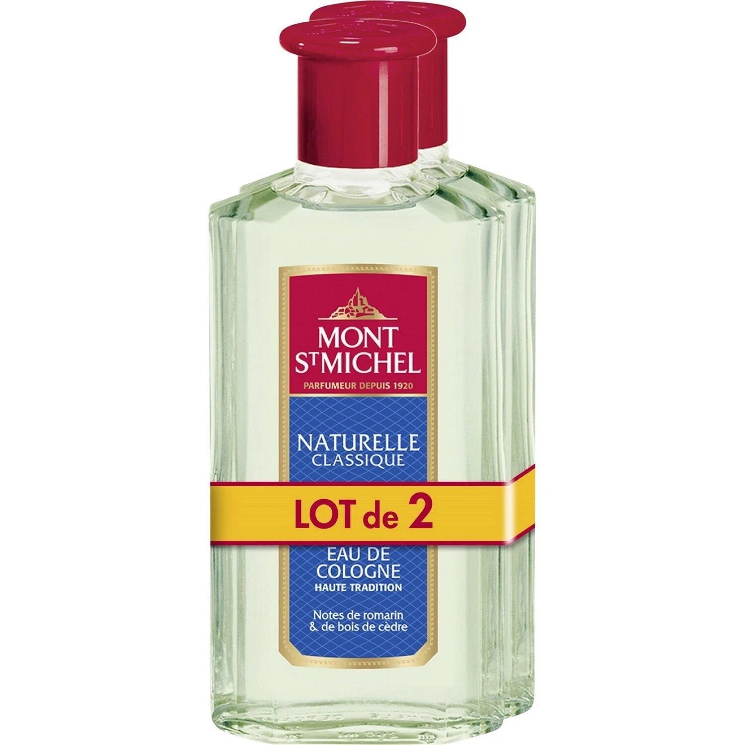 parfum Eau Cologne naturelle classique MONT SAINT MICHEL 250ml x 2