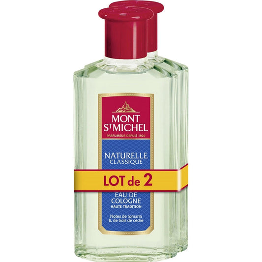 parfum Eau Cologne naturelle classique MONT SAINT MICHEL 250ml x 2