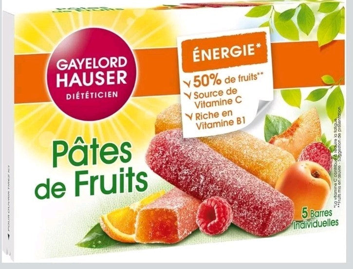 Gayelord Hauser - Pâte De Fruits Vitalité 125G - Lot De 2 - Parfums Mixtes