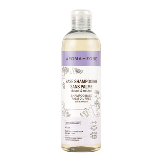 Base shampoing neutre sans palme Aroma-zone 250ml Douce & Fortifiante sans sulfa
