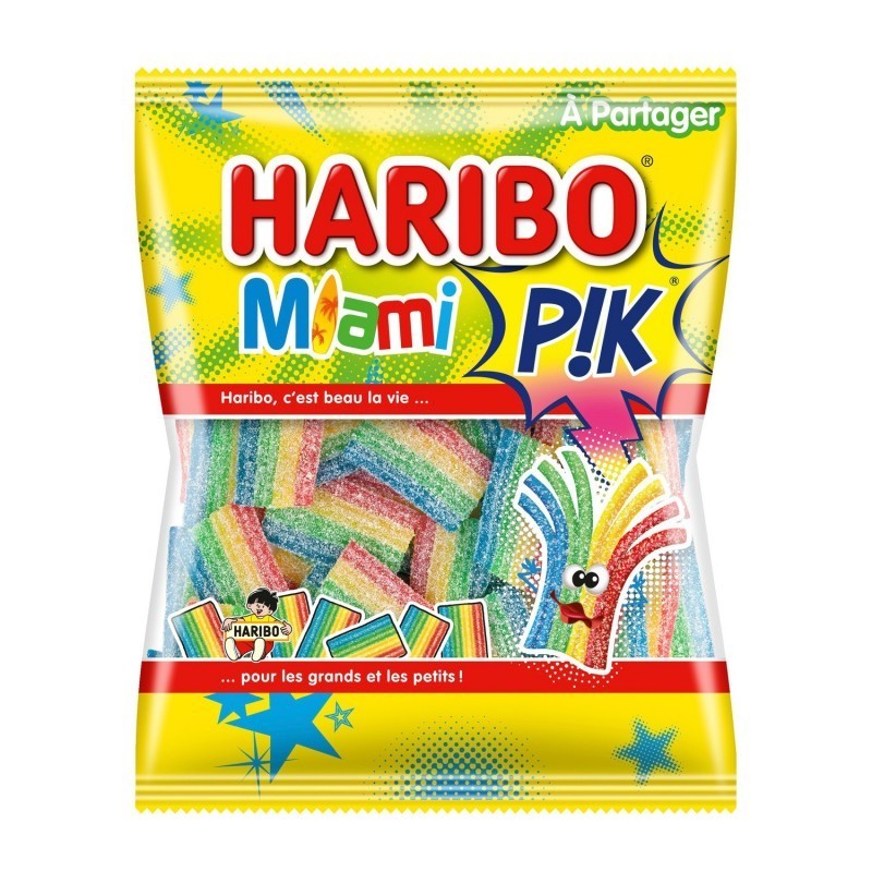 Haribo - Miami Pik - Paquet de Bonbons 200g