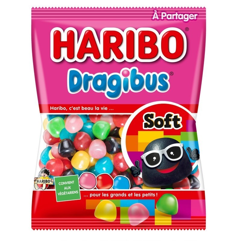 Haribo - Dragibus Soft - Paquet de Bonbons 300g