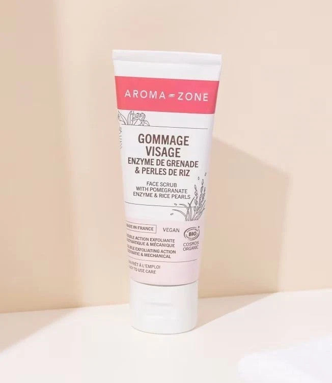 AROMA-ZONE Gommage visage Enzyme de grenade & perles de riz