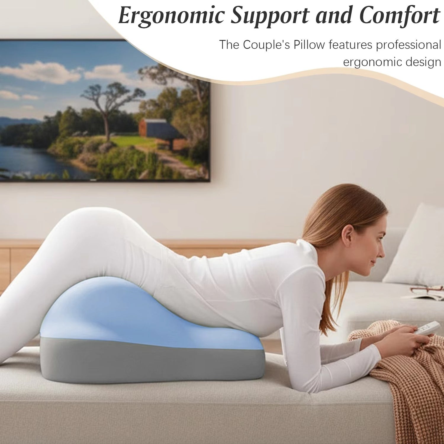 Sweet Spot Pillow, Chiro Monk Pillows for Couples, 27°Angle Perfect Position-USA