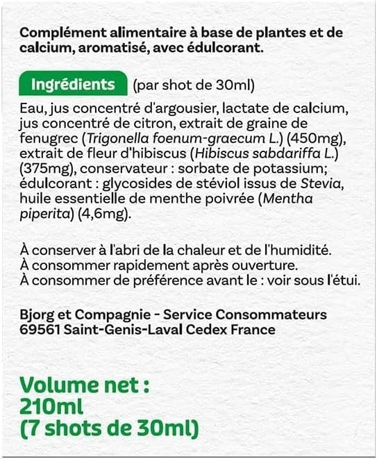 GAYELORD HAUSER Fenugrec Shot digestion Menthe poivrée Favorise la digestion FR