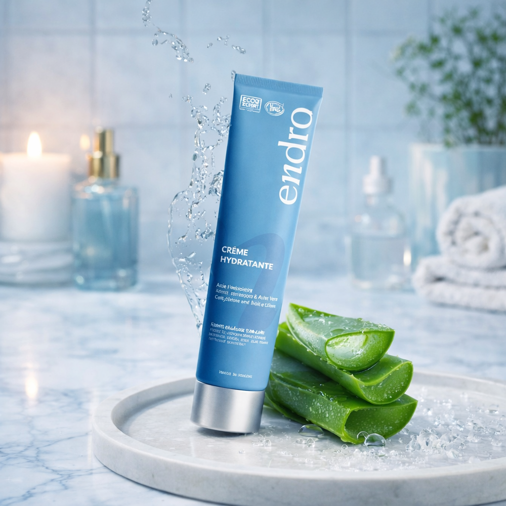 Crème visage bio hydratante hydratation intense Endro peau normale sèche 50ml