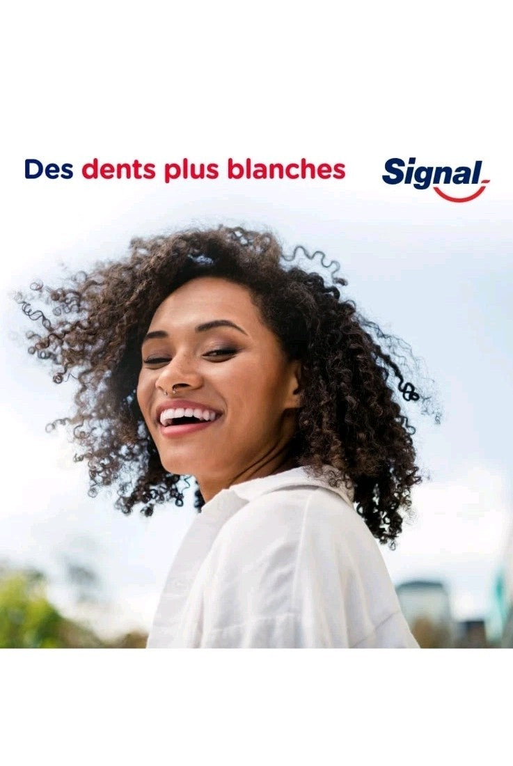Dentifrice blanchissant les dents blanc Signal COCO visible en 3 jours 75ML 🇫🇷