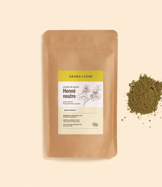 Henné neutre BIO - Aroma Zone Colorant capillaire végétal - 250G Neuf