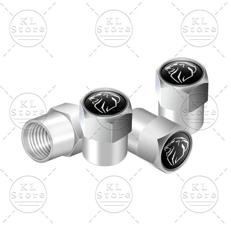 4x Capuchons Bouchons de Valve de Pneu Alu Peugeot Noir Argent Bleu Orange Vert