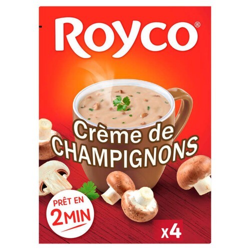 Royco Soupe Crémeux champignons  les 4 sachets de 16 g