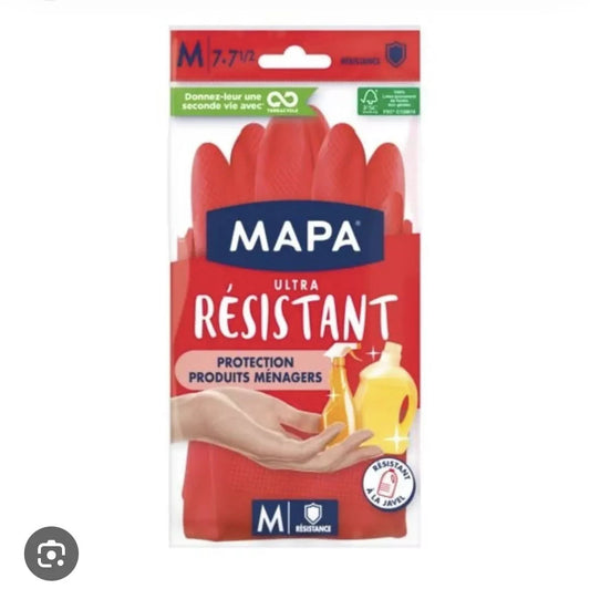 1 paire de MAPA Ultra Résistant taille Medium Gants de Ménage neuf