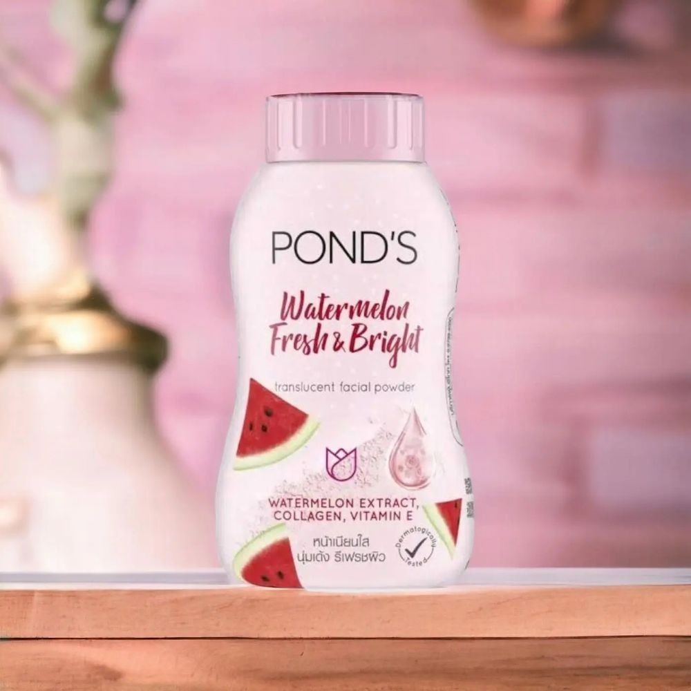 Pond’s Watermelon Fresh & Bright – Poudre Translucide matifiante Visage 45g thaï