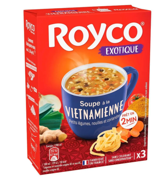 Royco - Soupe à la vietnamienne - Petits légumes, nouilles.. 3 sachets