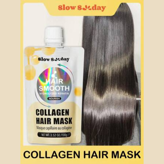 Masque cheveux au collagène poche 100ml brillance douceur et réparation