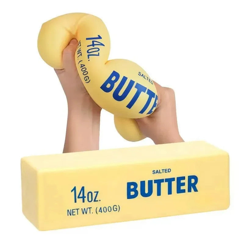 🧈 Jouet Anti-Stress Squishy Bâton de Beurre Remontée Lente & Texture Douce