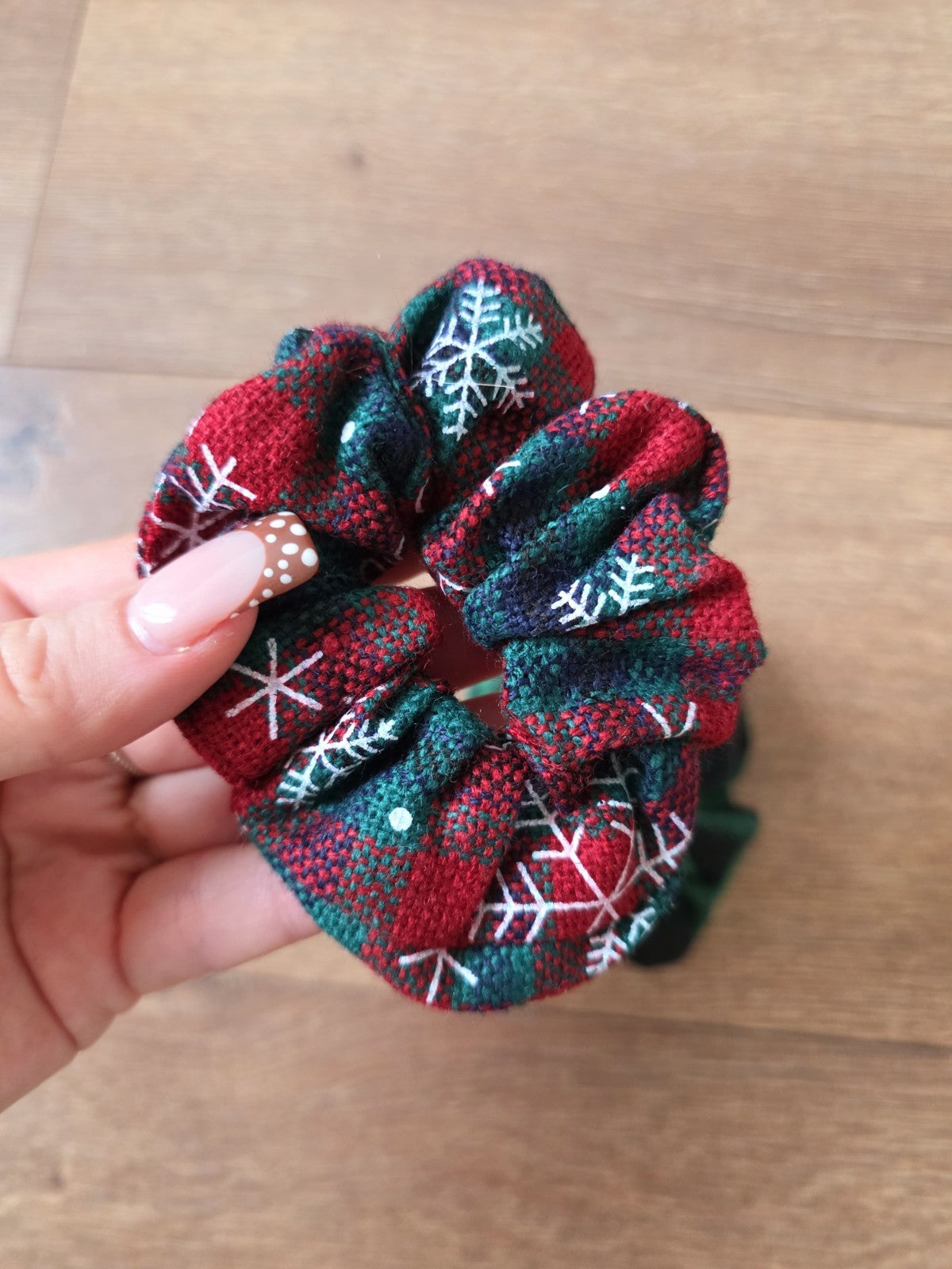 Élastique Chouchou De Noël  Cadeau Offre Fête Accessoires Cheveux Femme Fille X2