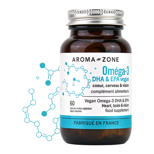 Aroma Zone Complément alimentaire omega-3 cerveau, yeux, vision 60caps