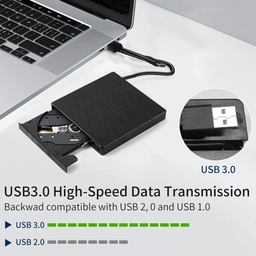 USB 3.0 External Blu RAy Drive Portable 3D BD-Combo Optical Drive CD DVD Player