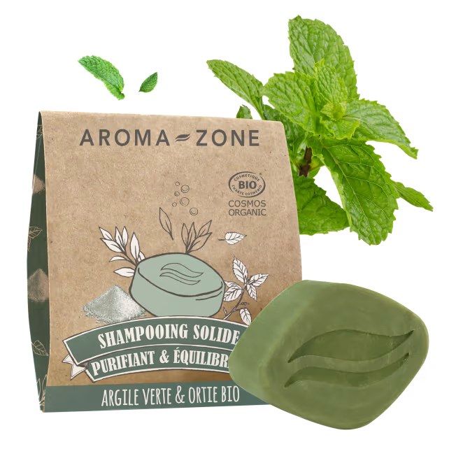 Aroma-Zone Shampoing Solide  BIO : purifiant et équilibrant 50 utilisations
