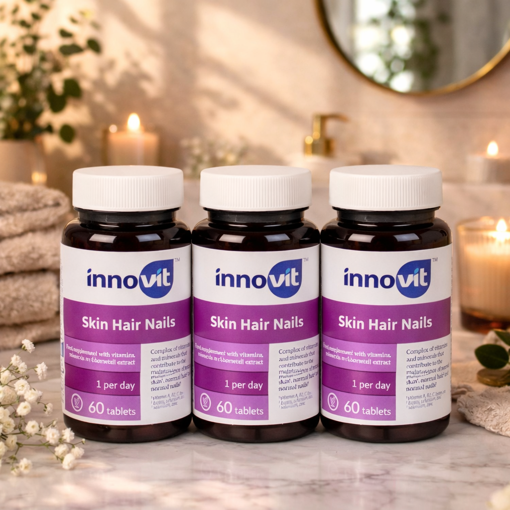 INNOVIT COMPLÉMENT ALIMENTAIRE SKIN HAIR NAILS ANTI IMPERFECTION LOT DE 3