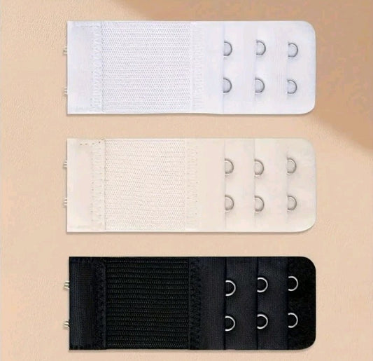 X3 rallonges extensions soutien gorge soutiens-gorge 2 crochets save-a-bra Noir