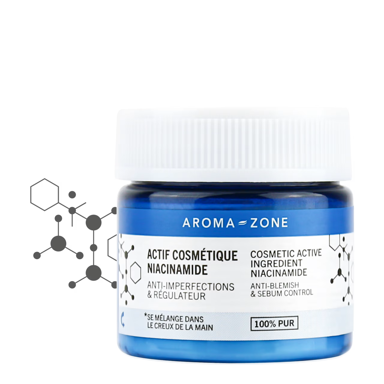 Aroma-zone Actif Niacinamide Anti-Imperfections régulateur de sébum boutons 20g