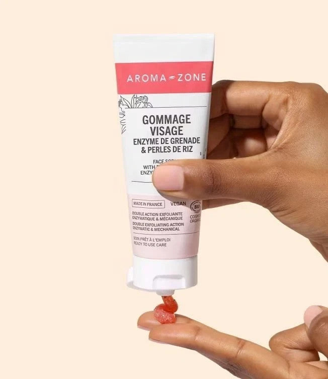 AROMA-ZONE Gommage visage Enzyme de grenade & perles de riz