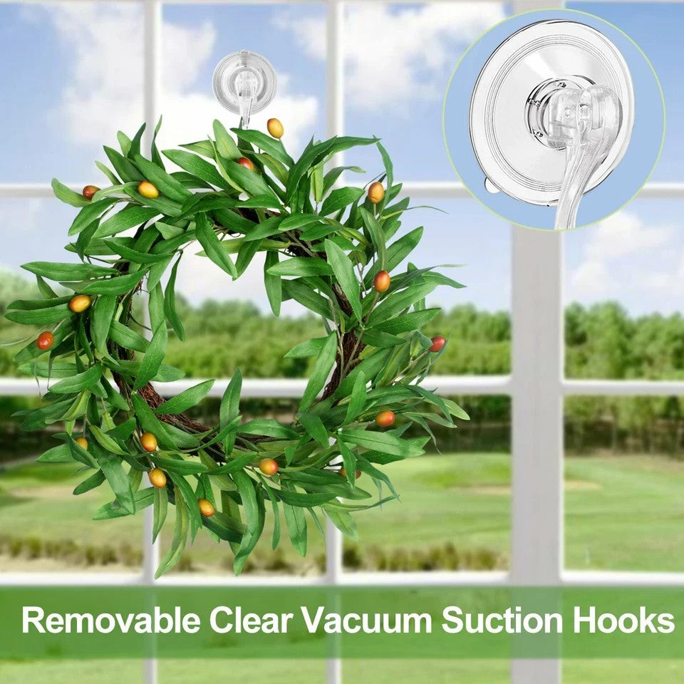 2PCS Heavy Duty Suction Cup Hook Christmas Wreath Suction Cup Wall Hooks Kitchen