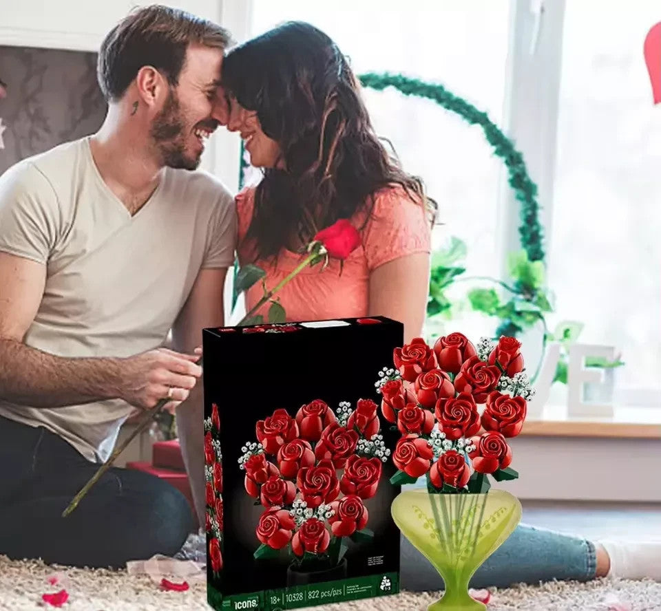 Jeux Assemblage Décoration Fleurs Bouquet Roses , Jeux Adultes Et Enfant