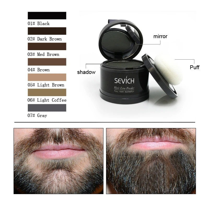 Sevich Poudre de Cheveux / barbe Densifiante Calvitie Fibers - teinte noire