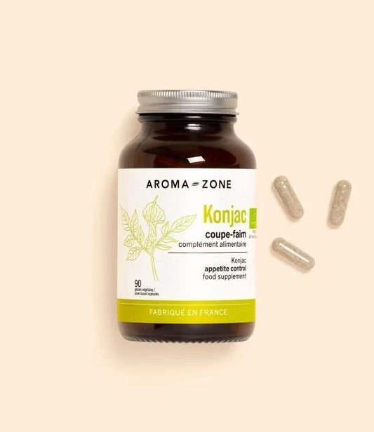 AROMA-ZONE Coupe-Faim Konjac BIO 90 gélules Complément alimentaire PERTE DE POID