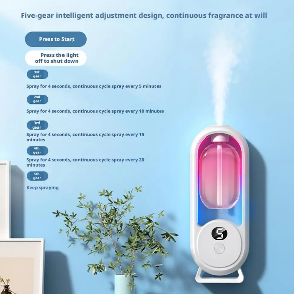 Automatic Fragrance Diffuser, USB Powered Essential Oil Diffuser with Spraying