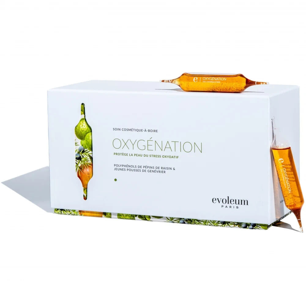 Evoleum Oxygénation – Cure Beauté & Éclat – 21 Ampoules à boite - complément ali
