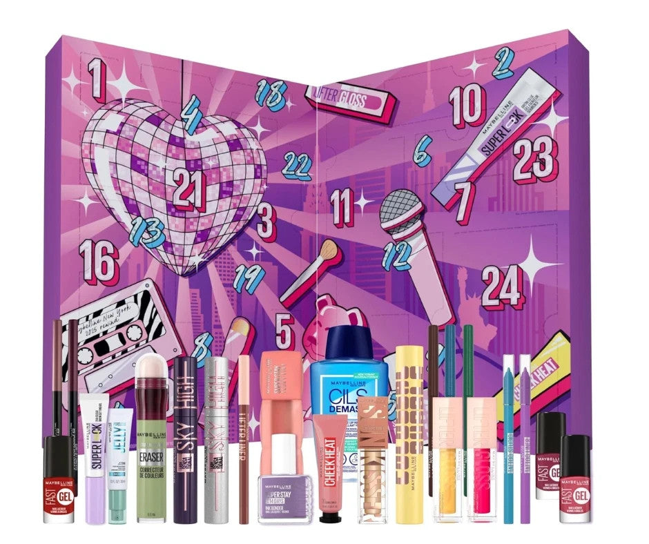 Calendrier de l’Avent Beauté 2025 MAYBELLINE Maquillage Femme 24 Surprises exclu