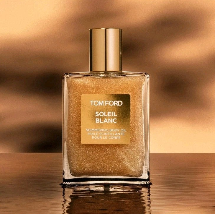 Soleil Blanc - Huile Pailletée Corps Dorée Top Ford 100ml 