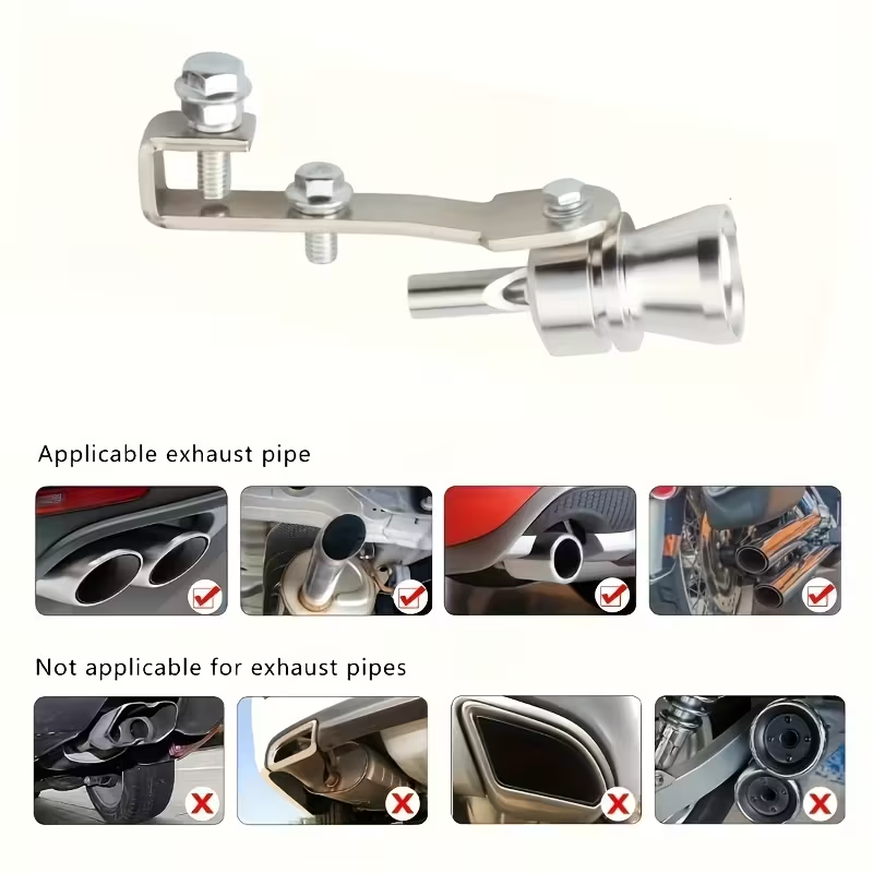 Amplificateur de Son pot d’Échappement Turbo Alliage d’Aluminium tunning sifflet