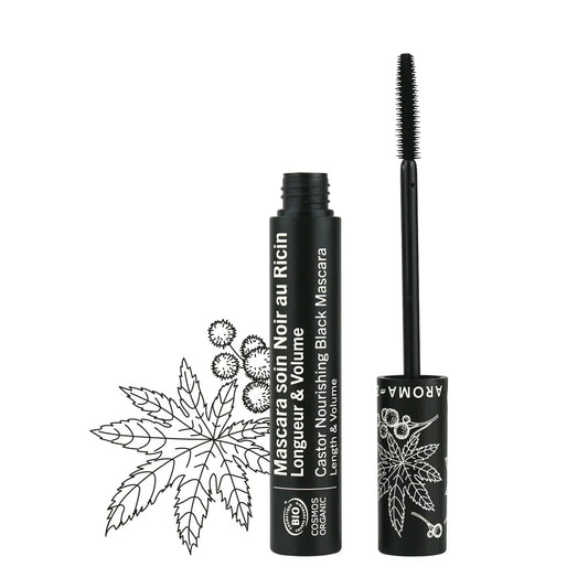 Aroma-Zone Mascara Soin Noir au Ricin Bio Fortifie Allonge et Nourrit Vos Cils