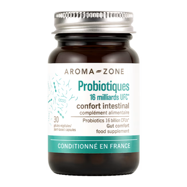 Probiotiques Confort intestinal - 30 gélules - Complément alimentaire aroma-zone