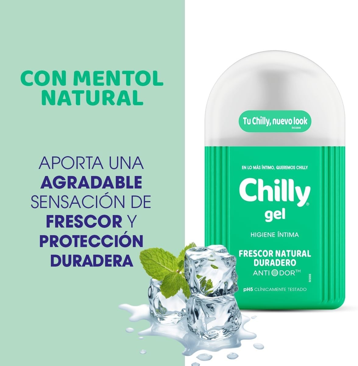 Chilly Gel lavant intime rafraichissant format pompe 200ml respecte le pH
