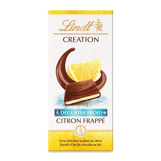 Tablette de Chocolat Lait Création Citron Frappé LINDT La tablette de 150g
