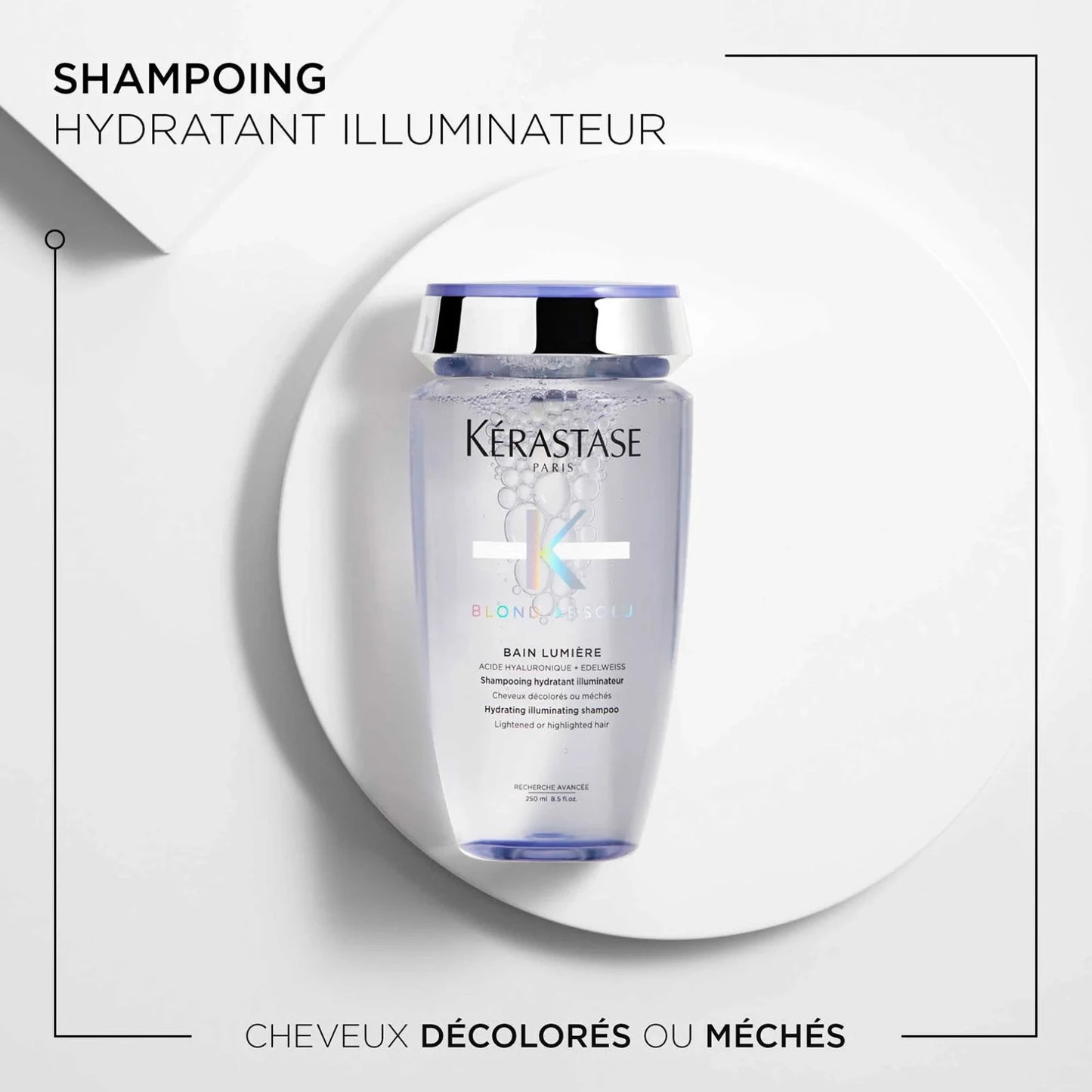 Shampoing Bain Lumière Blond Absolu Kérastase - 250ml - acide hyaluronique