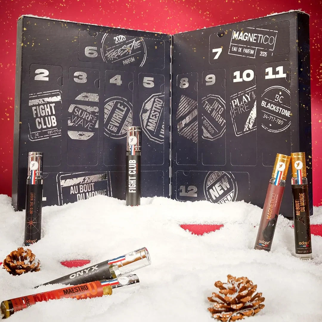 Calendrier de l'avent Adopt' 2025 homme le collector cadeau noël 12 parfums !