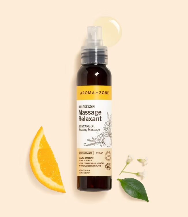 Huile de soin Massage Ayurvédique AROMA ZONE 100ml énergétiques et équilibrante
