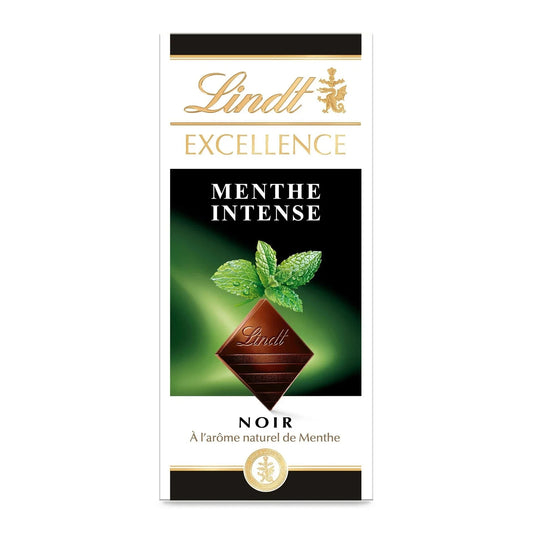Tablette de Chocolat Noir Excellence Menthe LINDT La tablette de 100g