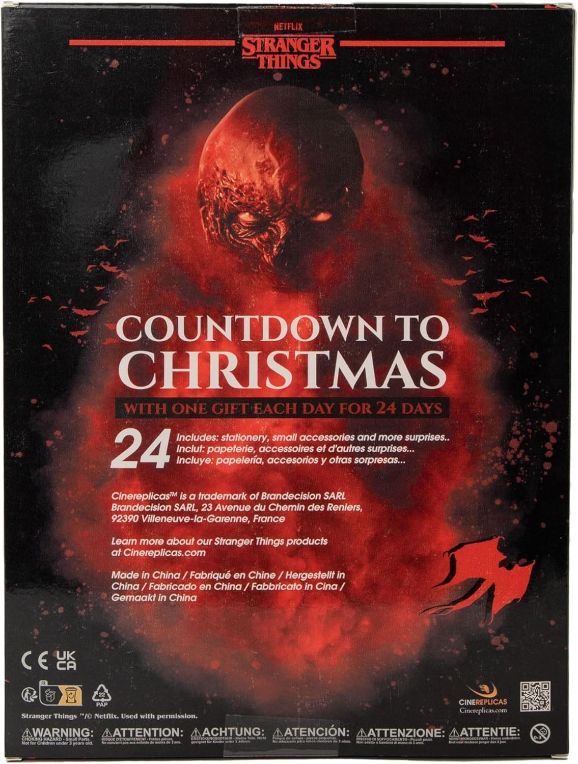 Calendrier de l’Avent STRANGER THINGS 2025 Édition Officielle Netflix 24 surpris